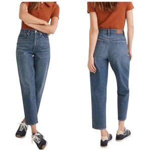 Madewell balloon jean high rise mid wash tapered jeans women’s 28 relaxed 80's
